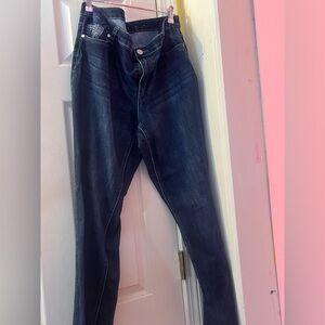 CJ Banks Dark Blue Denim Pants